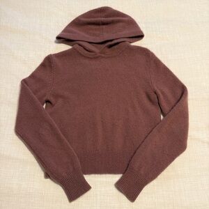 Aritzia Babaton Plateau Luxe Cashmere Hoodie in Pink Mauve